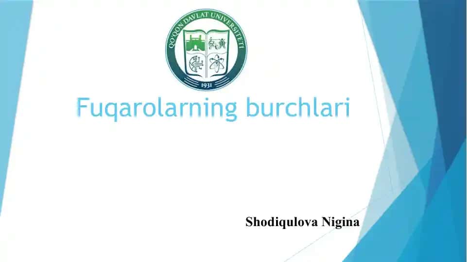 Fuqarolarning burchlari