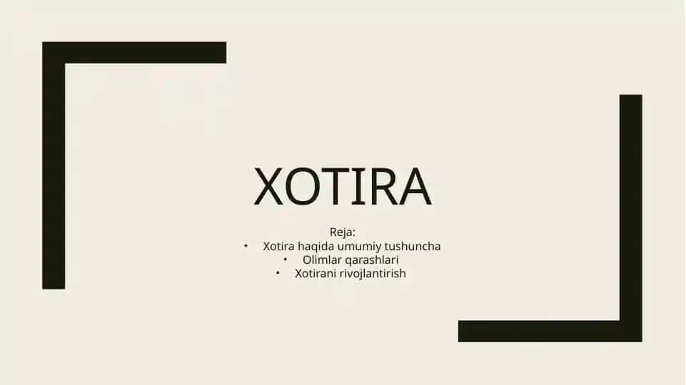 Xotira