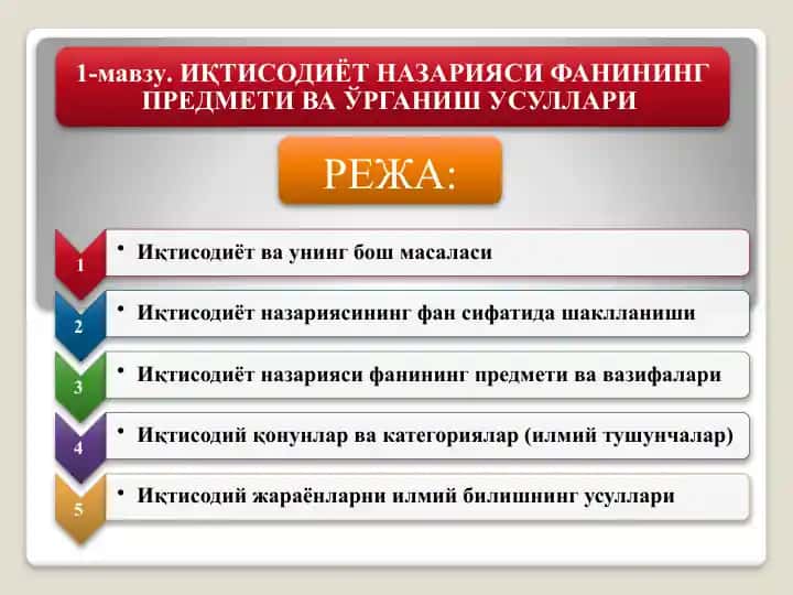 Иқтисодиёт