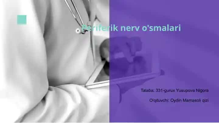 Periferik nerv o'smalari