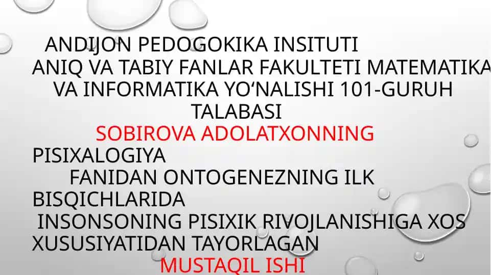 Zigota bosqichi haqida