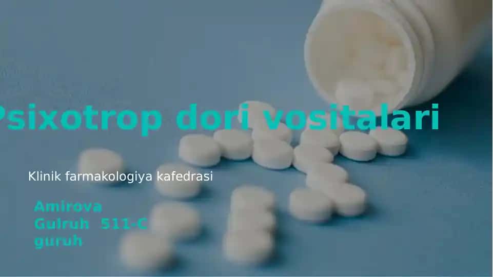 Psixotrop dorivositalari