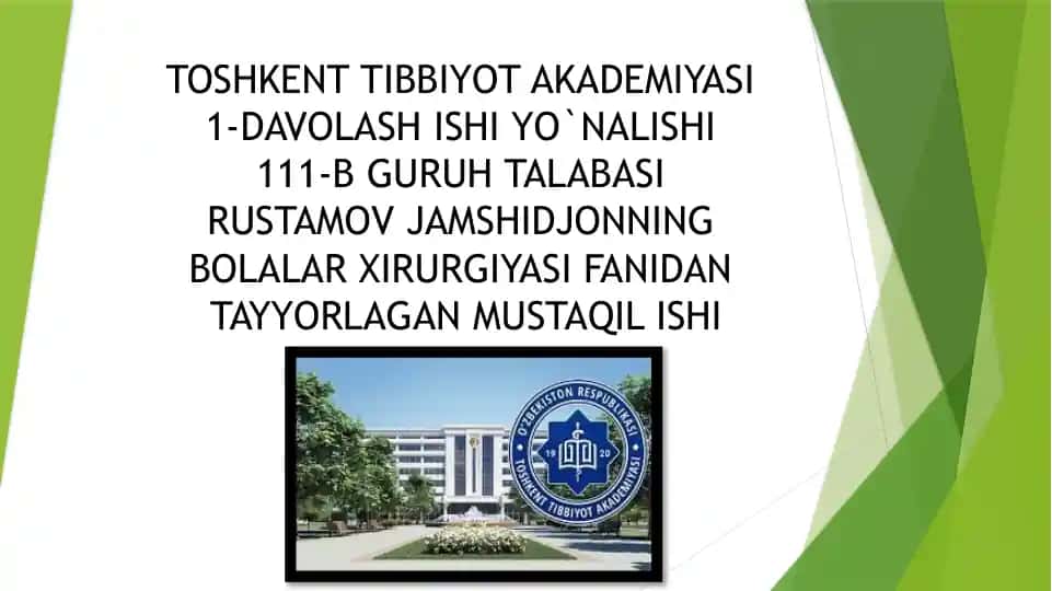 Xirurgiyada Gaspital Infeksiyani Profilaktikasi