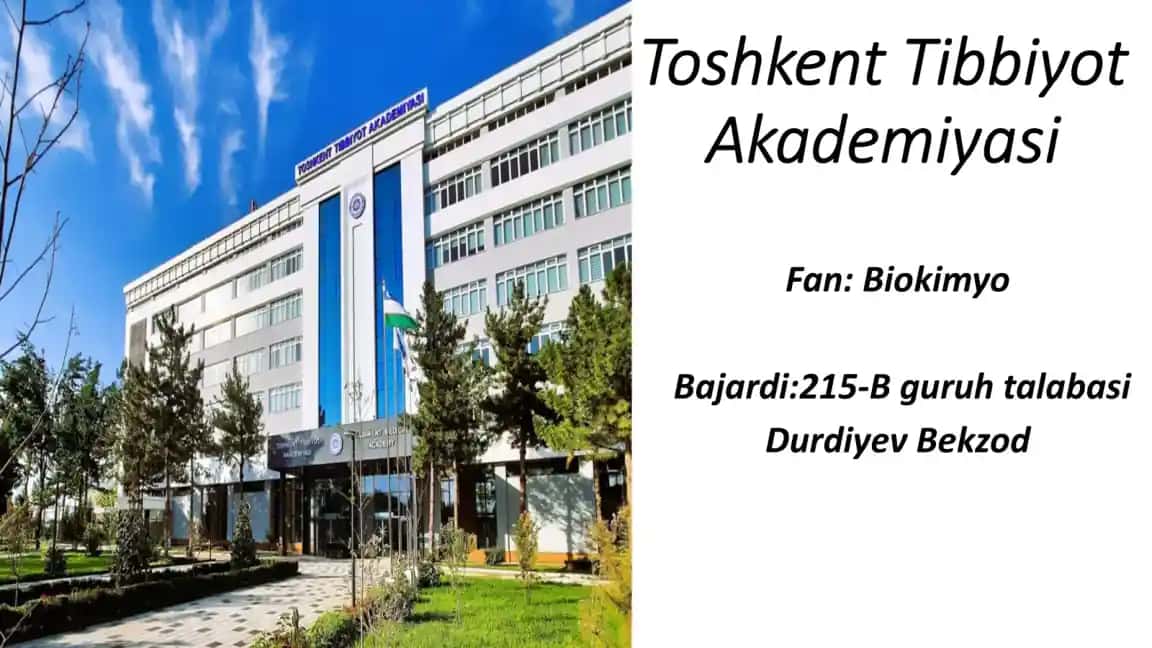 Trombotsitopatiyalar va Trombotsitopeniyalar Biokimyosi