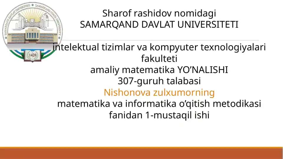 Grafik va diogrammalar mavzusini oʻqitish metodikasi