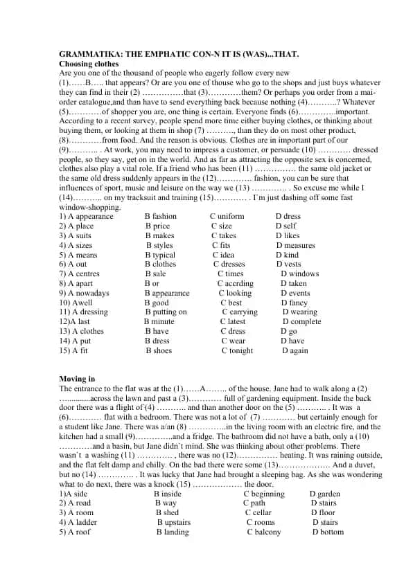 GRAMMATIKA: THE EMPHATIC CON-N IT IS (WAS)...THAT.