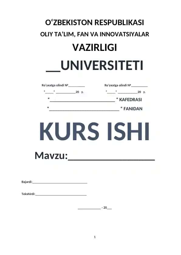 Polimerlarning strukturaviy va fazaviy almashishlari (Kurs ishi)