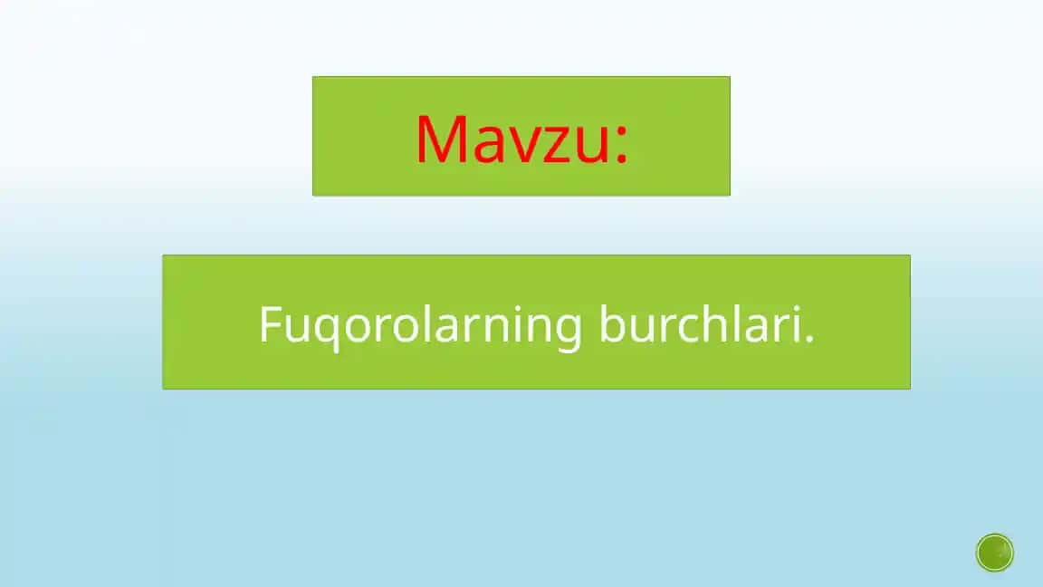 Fuqorolarning burchlari