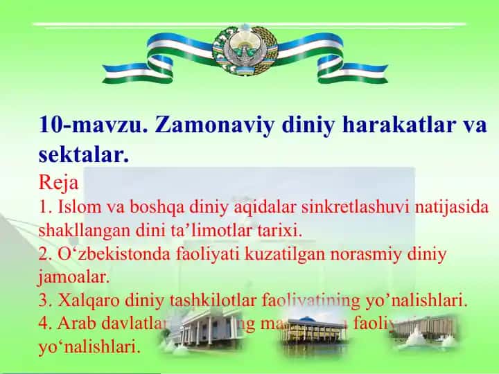 Zamonaviy diniy harakatlar va sektalar