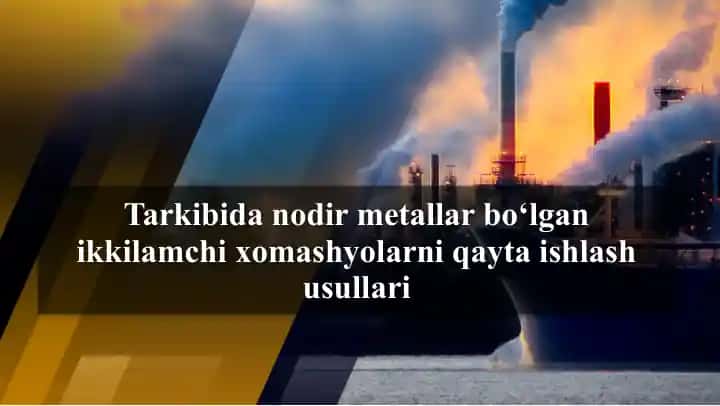 Oltin tarkibli rudalar bo'yitish g'atayyorlovchilari