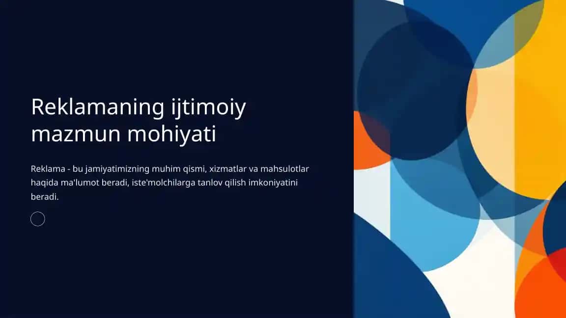 Reklama va uning jamiyatga ta'siri