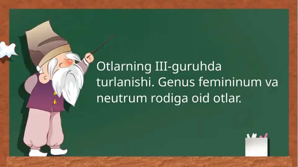Otlarning III-guruhdagi turlanishi