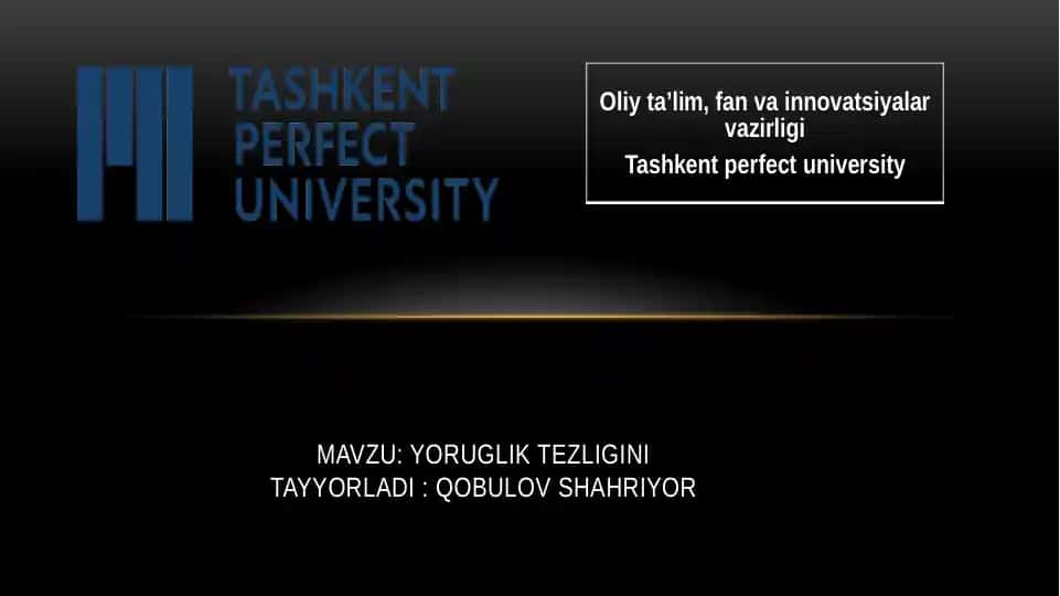 Yorugʻlik tezligi