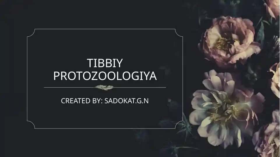 Tibbiy Protozoolojiya