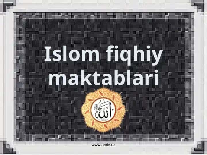 Islom fiqhiy maktablari