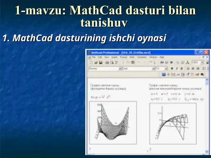 MathCad dasturi