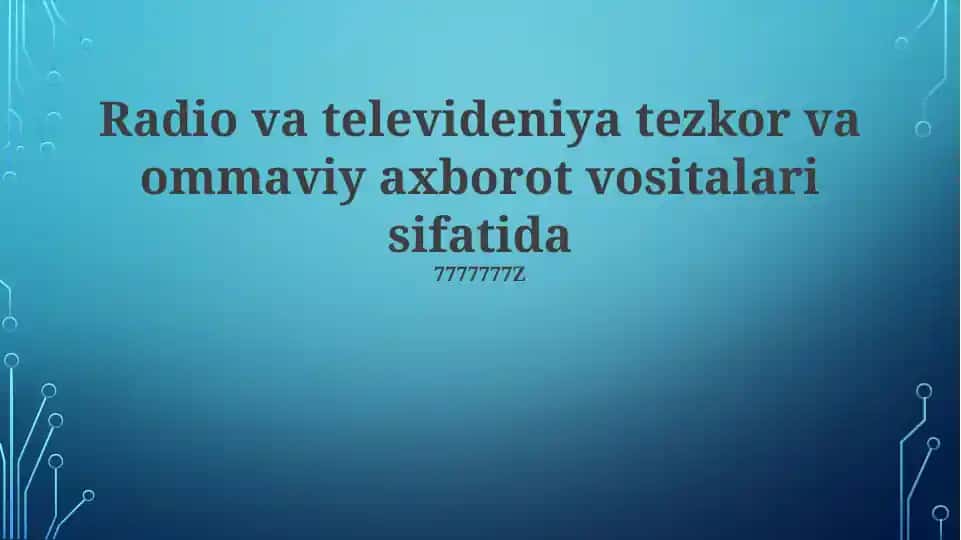 Radio va televideniya