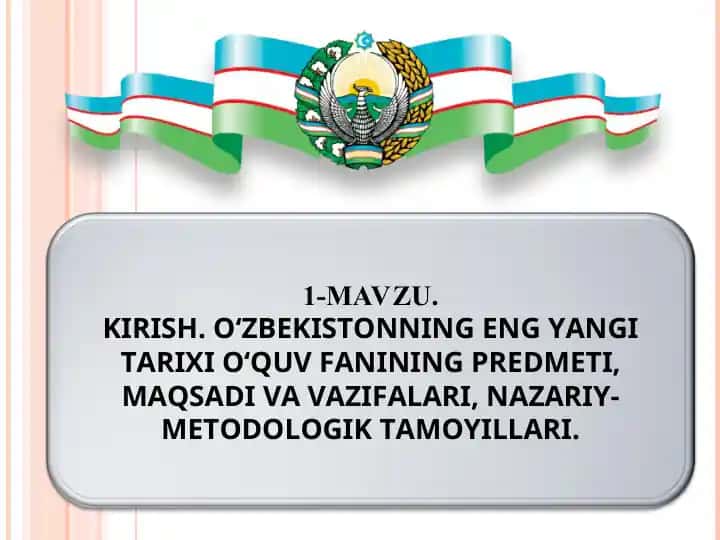 O‘zbekistonning eng yangi tarixi