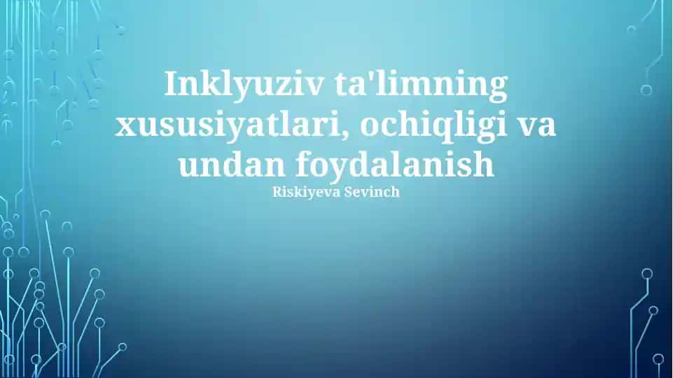 Inklyuziv ta'lim
