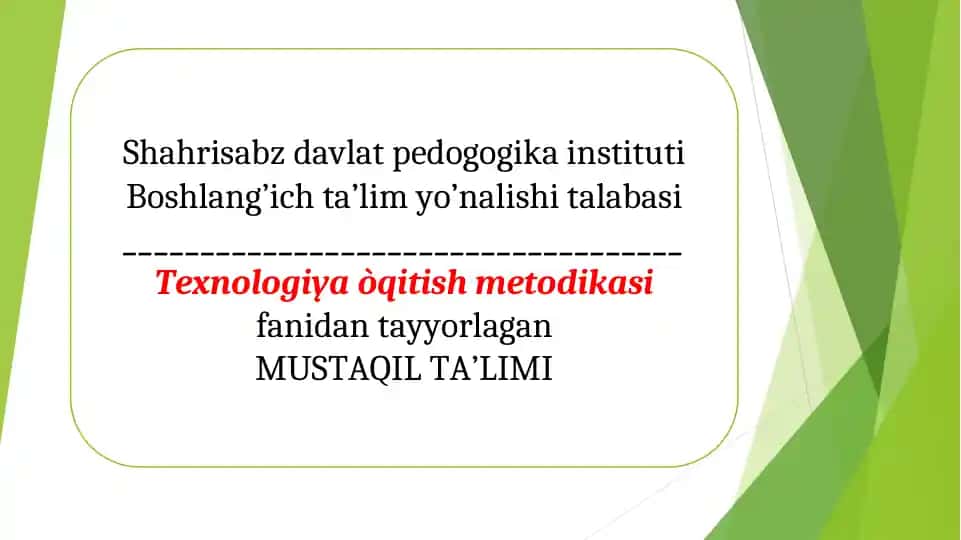 Applikatsiya usulidan foydalanib buyumlarga va ko’rgazmalarga bezak berish