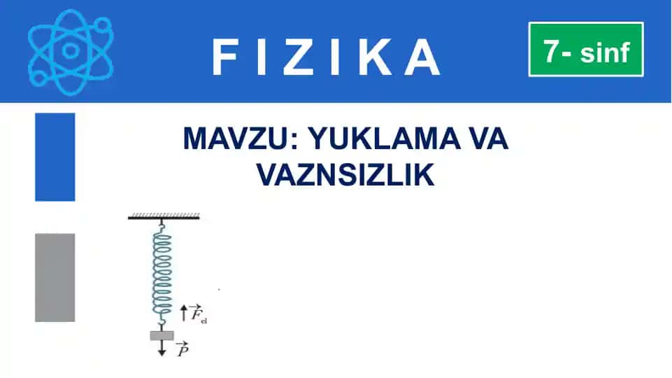 YUKLAMA VA VAZNSIZLIK