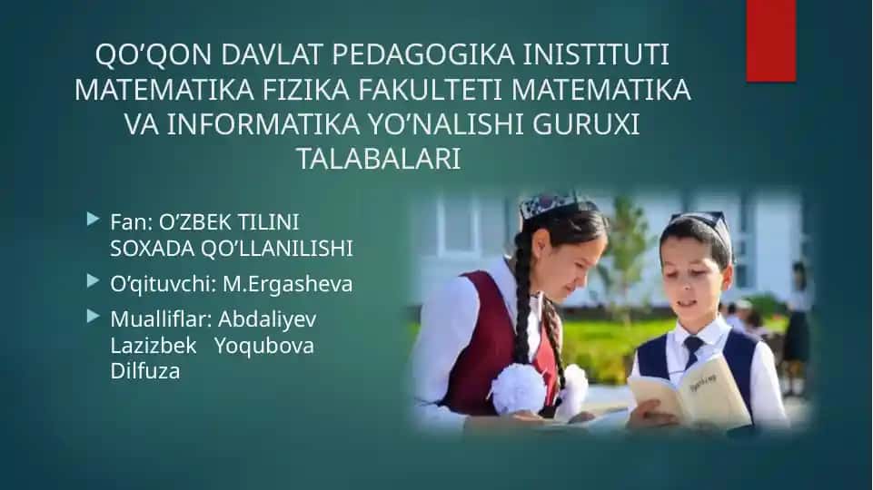 O’zbek lotin alifbosining imlo qoidalari