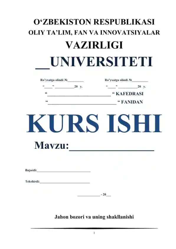 Xalqaro valuta-kredit munosabatlari o‘quv qo‘llanmasi