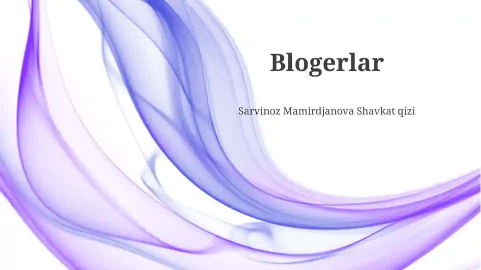 Bloggerlikning Afzalliklari va Kamchiliklari