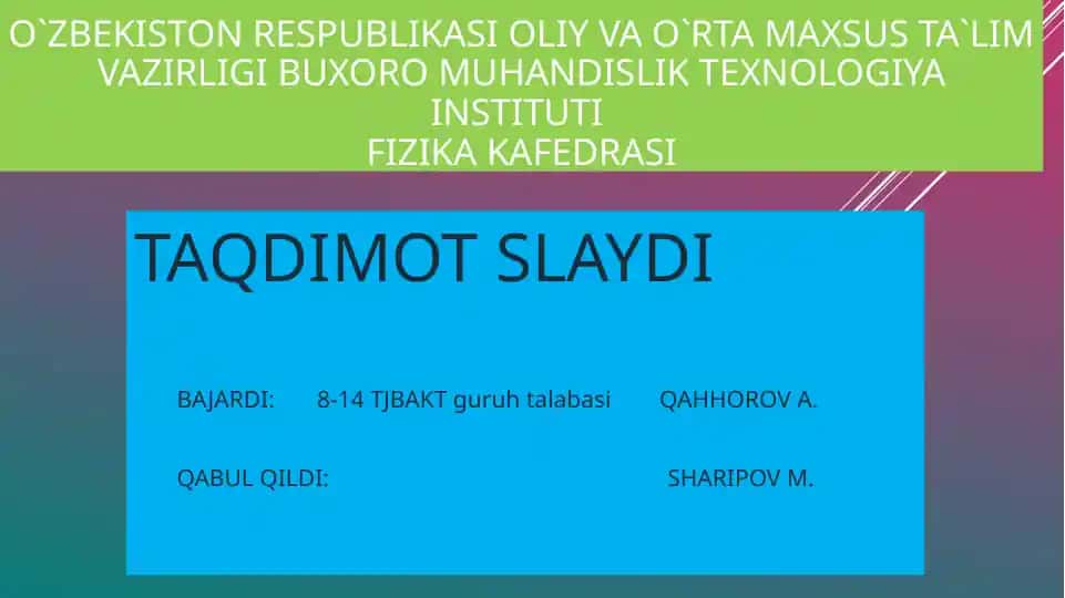Nurlanish piromеtrlari