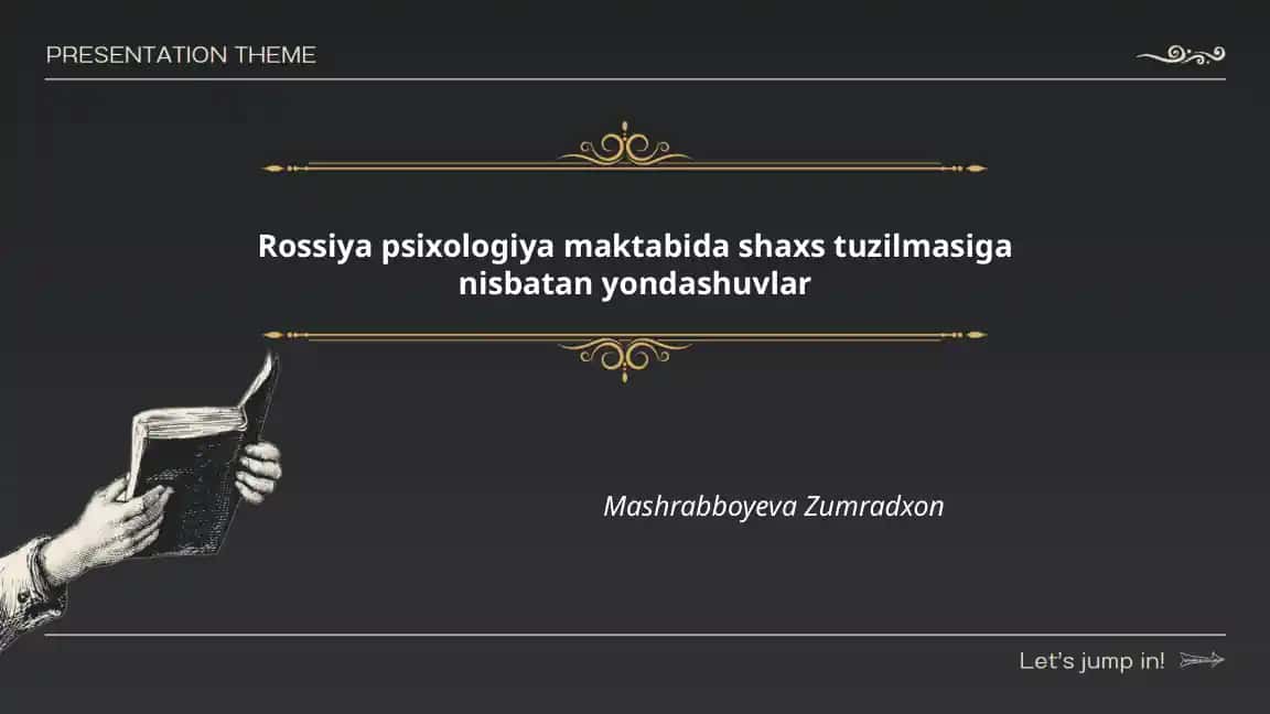 Rossiya psixologiya maktabida shaxs tuzilmasiga nisbatan yondashuvlar
