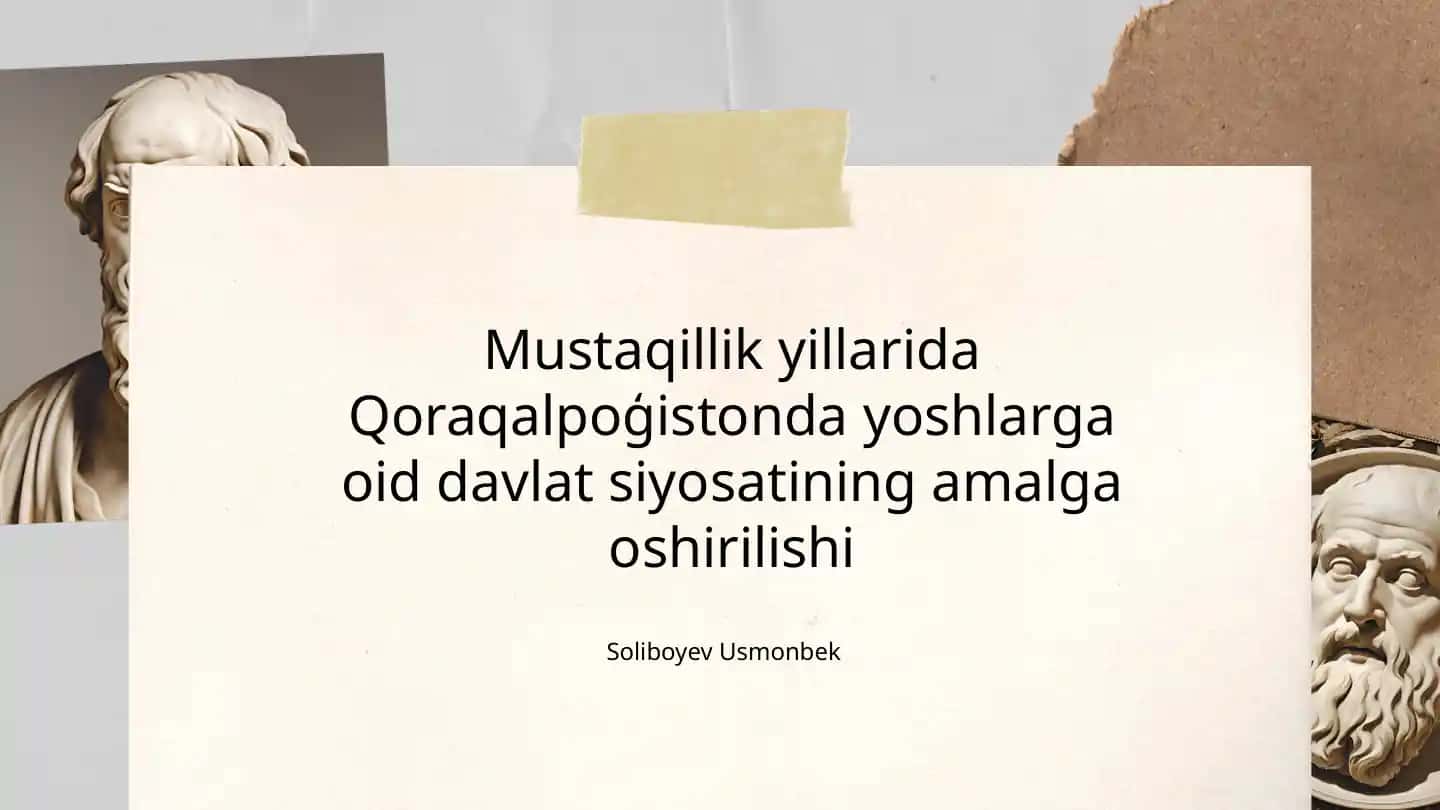 Yoshlarga oid dasturlarni amalga oshirish jarayoni