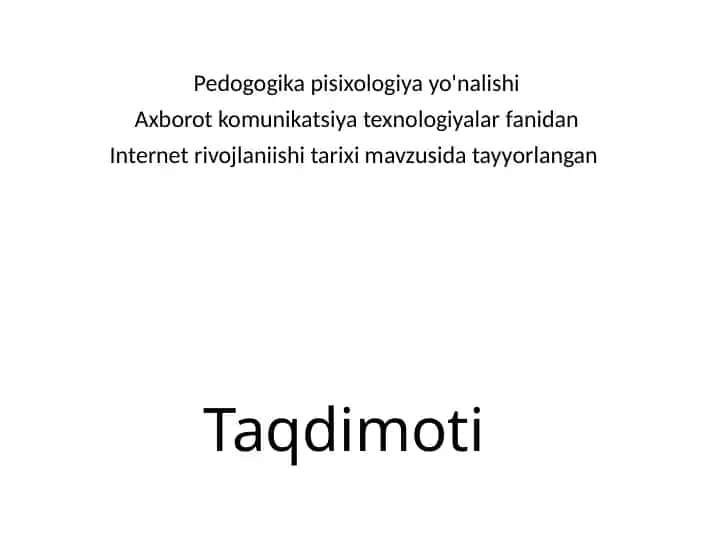 Internet Tarixi