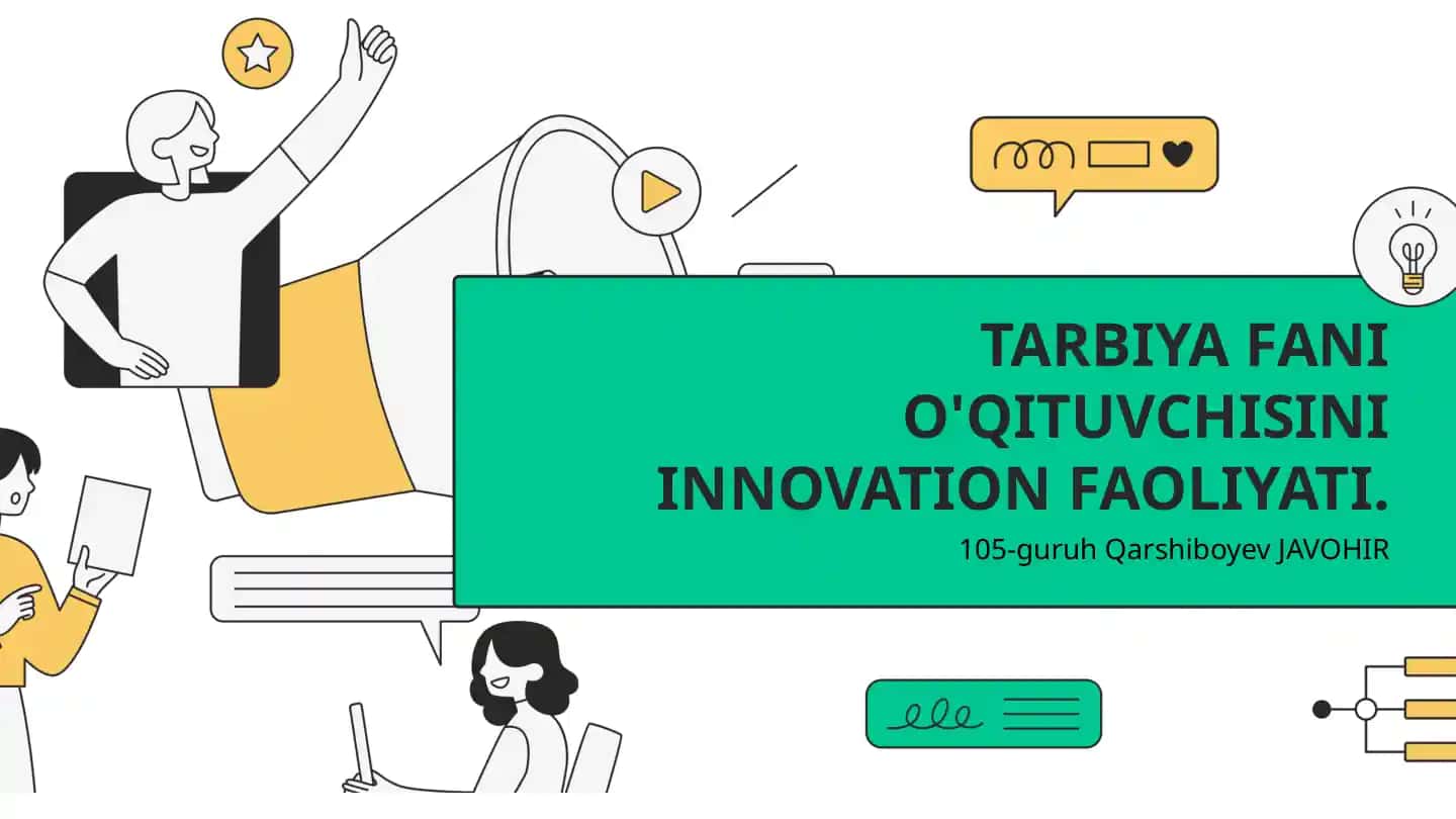Innovatsion faoliyatning ta'rifi va asosiy tamoyillari