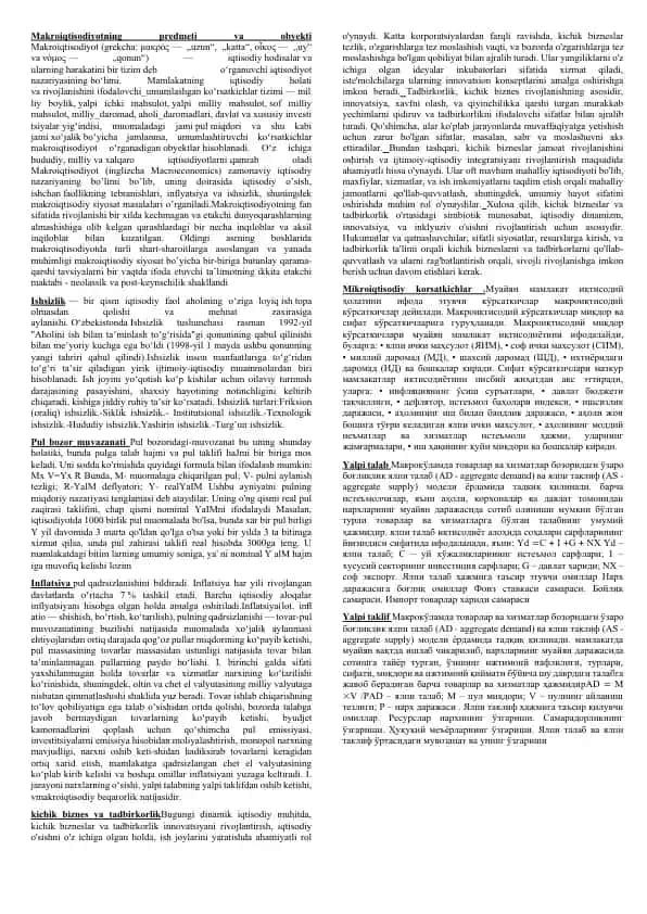Makroiqtisodiyotning Asoslariga Kirish
