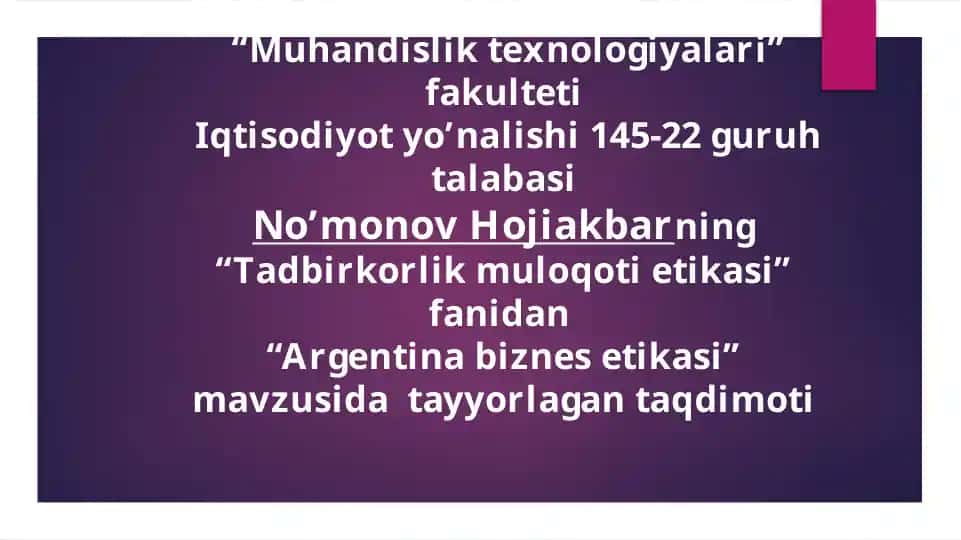 Tadbirkorlik muloqotlari etikasi
