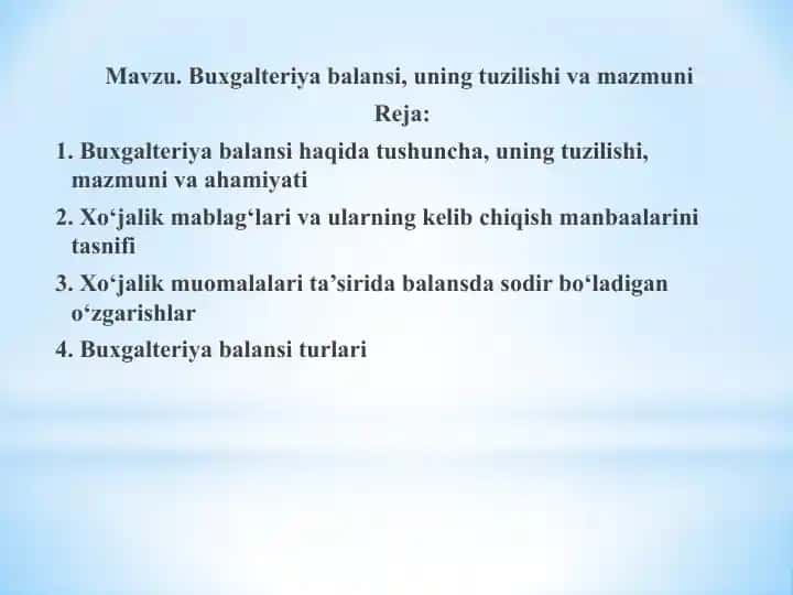 Buxgalteriya balansi