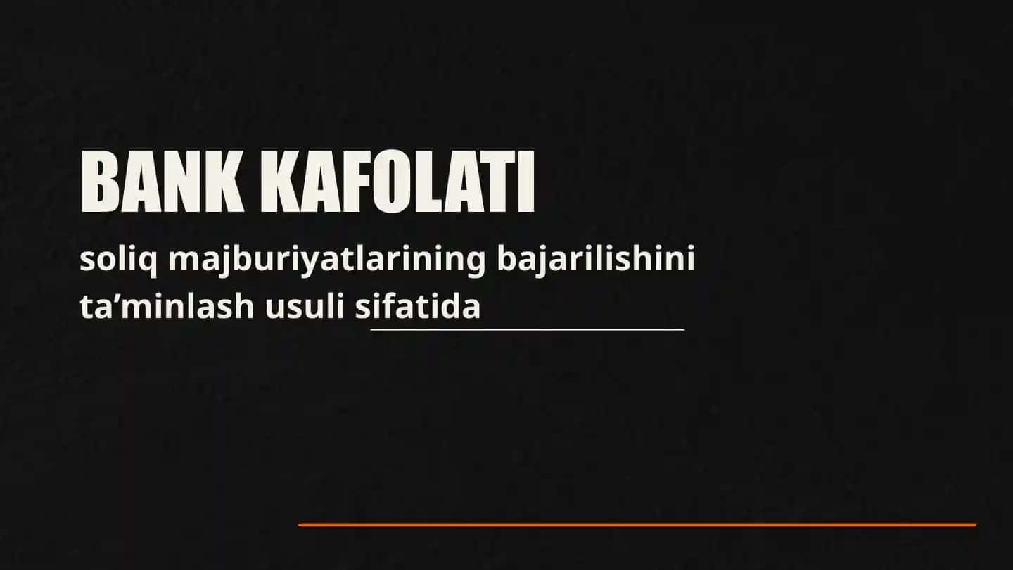 BANK KAFOLATI