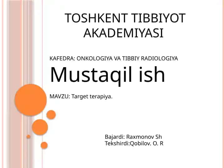 Targetterapiya