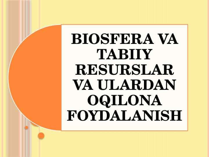 O'zbekiston tabiiy-resurs sharoiti