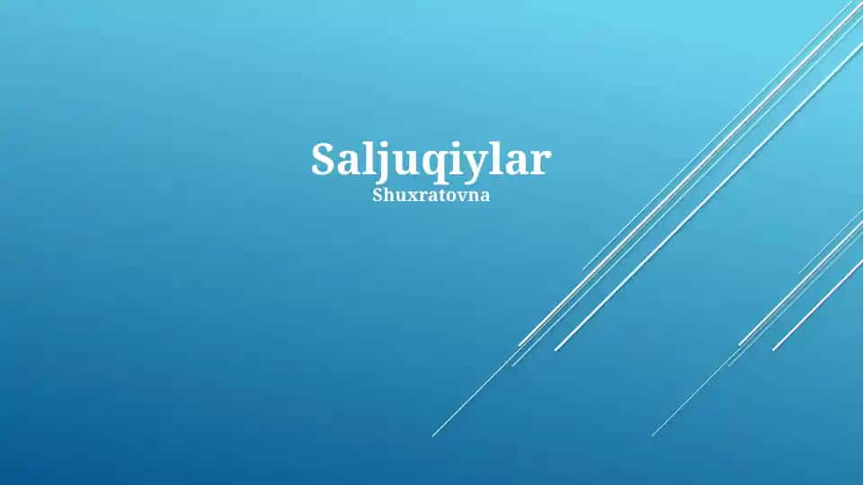 Saljuqiylar