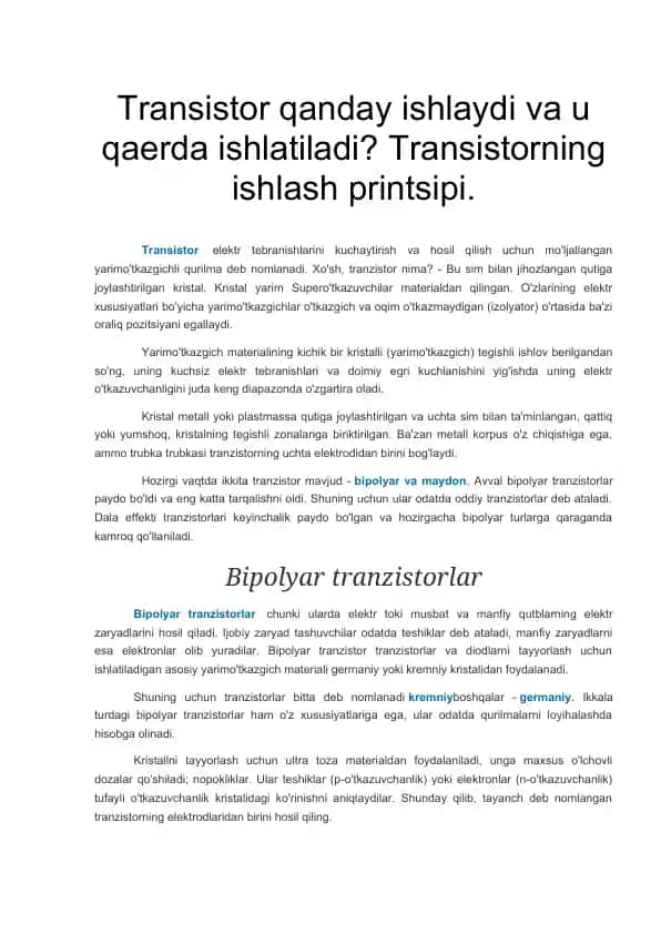 Transistor