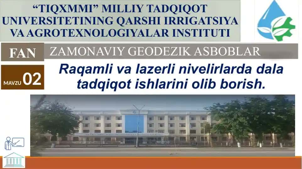 Zamonaviy geodezik asboblar