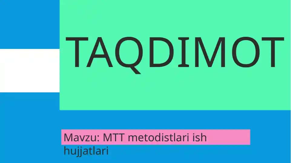 Metodist ish hujjatlari