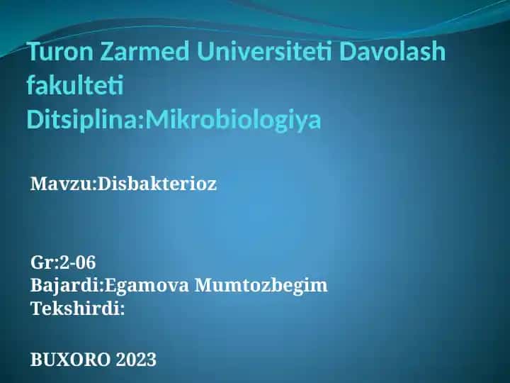 Mikrobiologiya