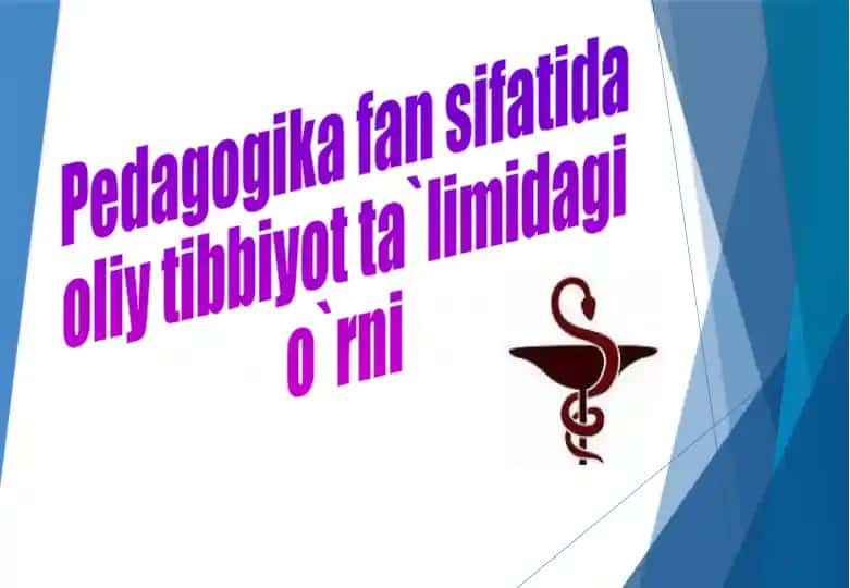 Pedagogika sohasida oliy tibbiyotda ta'lim o'rnini oshirishning muhimligi