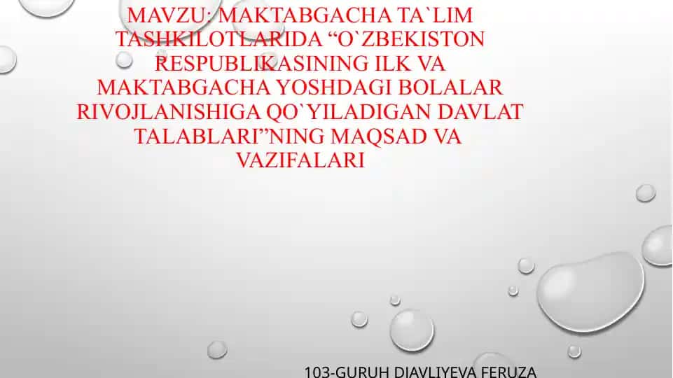 Davlattalablarining maqsadi, vazifalari va asosiy tamoyillari