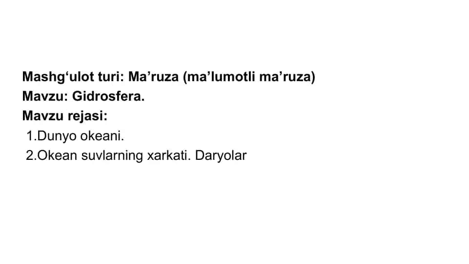 Gidrosfera: Toza Ichimlik Suvining Kamayib Borayotganligi