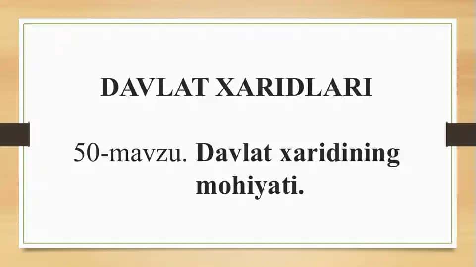 Davlat Xaridlari