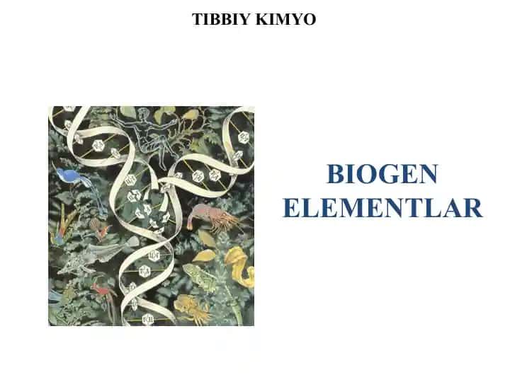 BIOGEN ELEMENTLAR