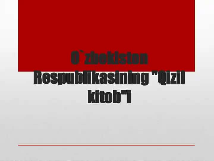 Qizil kitob